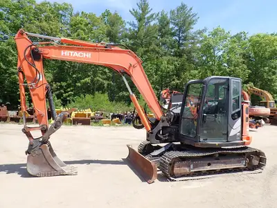 Used 2015 HITACHI ZX85USB-5N Crawler Excavators Massachusetts US | Brookside Equipment Sales #1422146