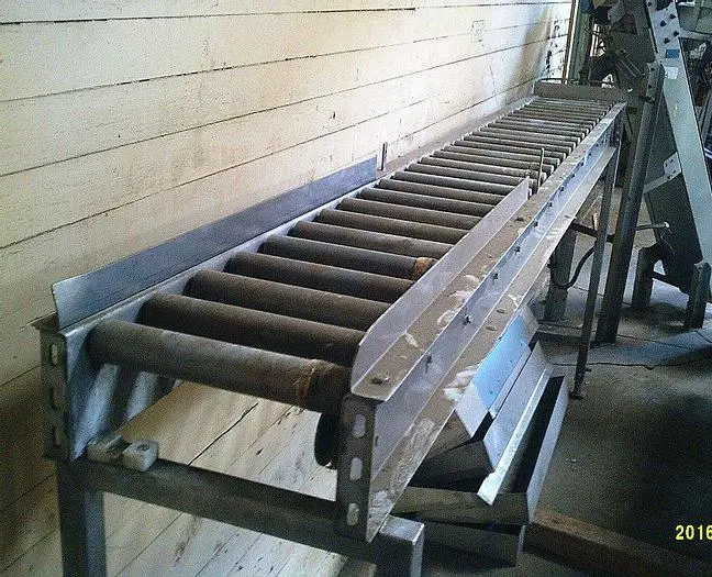 Conveyor, Roller, 12" x 10', S/st Frame, 2" Rollers #S742272