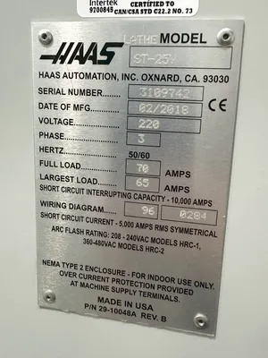 2018 HAAS ST-25Y CNC Lathes | Hindley Machine Tool Sales, LLC (27)