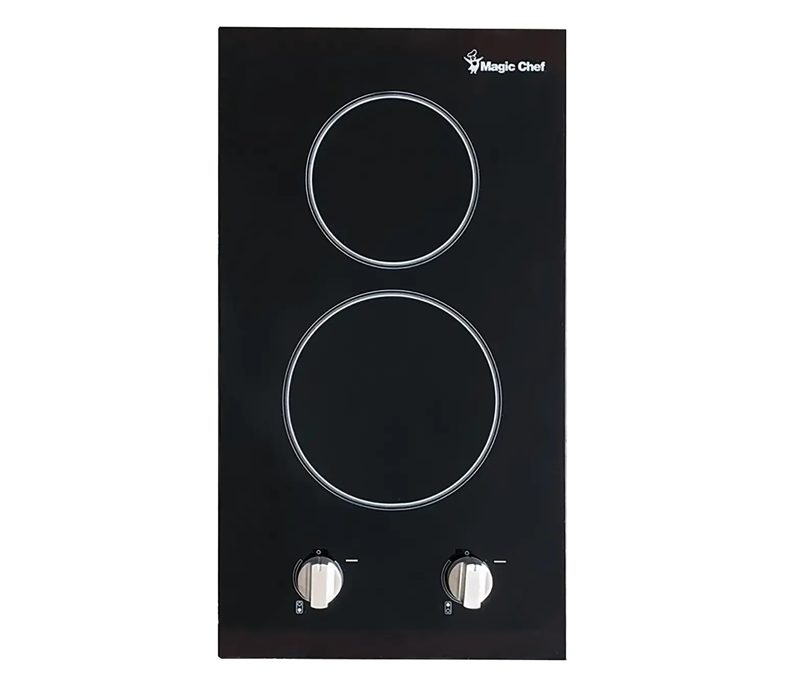 Magic Chef 12 IN. RADIANT ELECTRIC CERAMIC GLASS COOKTOP IN BLACK WITH 2 ELEMENTS