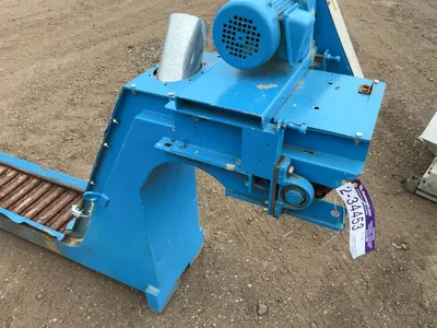 Chip Conveyor, 220/380 Volt 3 Phase Motor, approx. 88” long overall, 9” wide conveyor, Works