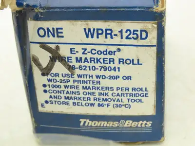 Thomas & Betts WPR-125D E-Z Coder Cartridge Kit Lot Of 3 (See In Description)