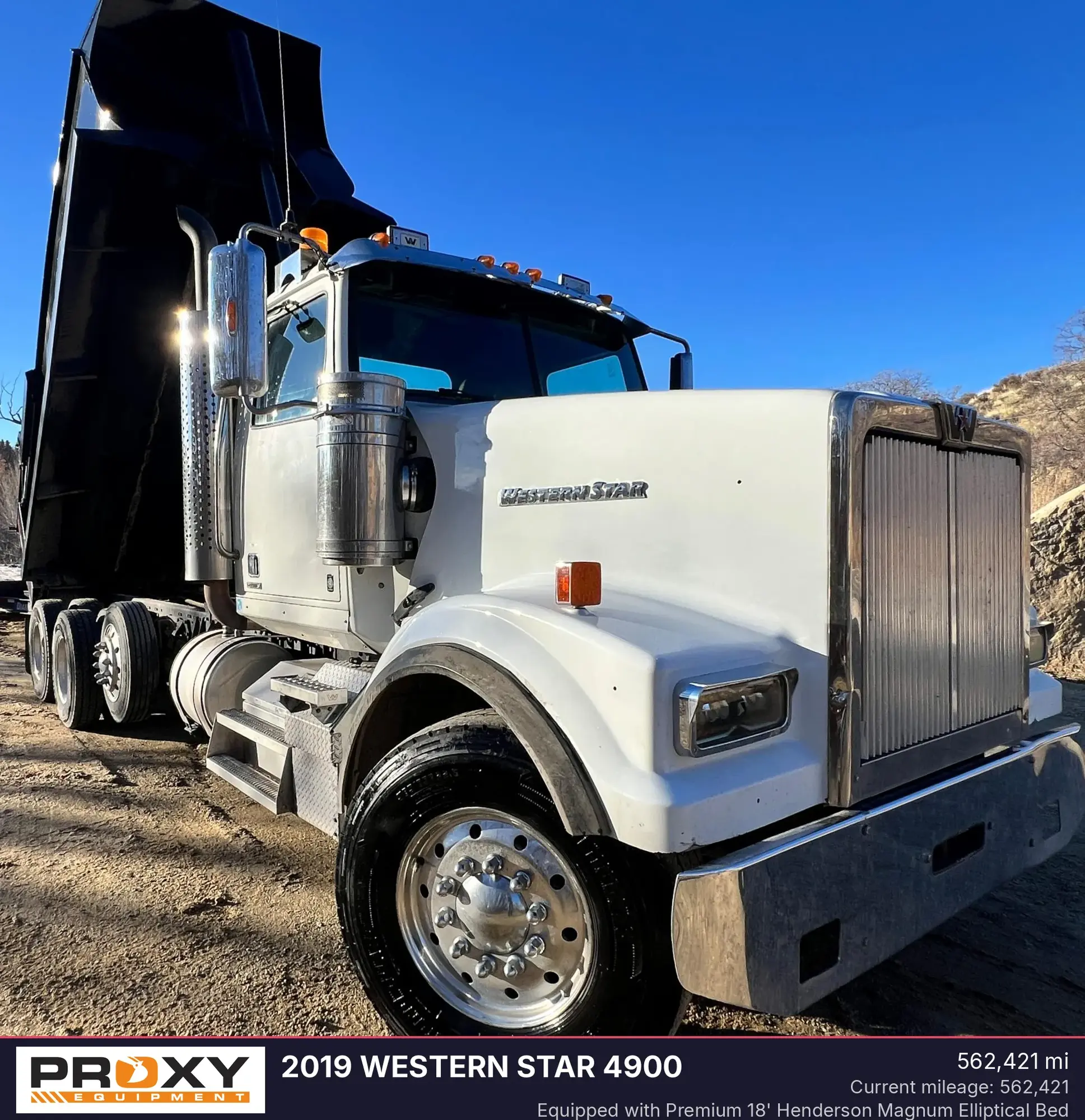 Used 2019 WESTERN STAR 4900 Dump trucks Utah US | Proxy Equipment #1381801
