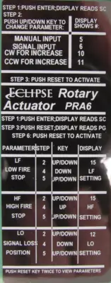 NEW ECLIPSE PRA6A1CA PROGRAMMABLE ROTARY ACTUATOR