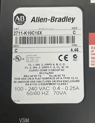 Used ALLEN-BRADLEY 2711-K10C15X Automation Control (HMI) | Surplus Asset Holdings #1227384
