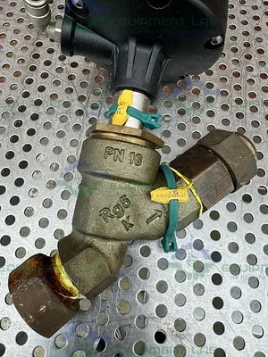 USED GEMU 554/20/D195-1-1-A154 PNEUMATIC ANGLE SEAT GLOBE VALVE