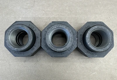 1" 3000 Threaded (NPT) Union SA/A105 Forged Steel Fitting || (3) NOS - WARRANTY!
