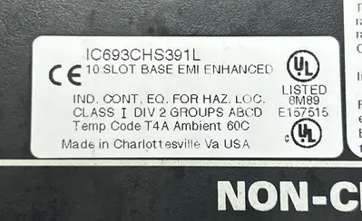 USED GE FANUC IC693CHS391L