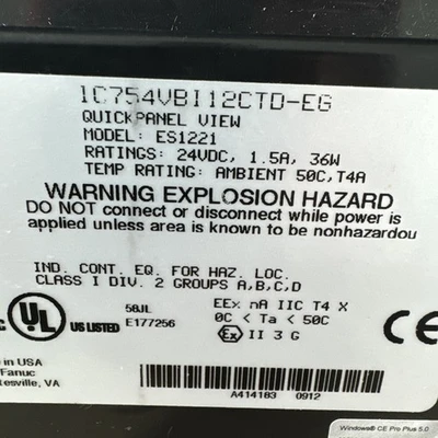 USED GE Fanuc IC754VBI12CTD-EG