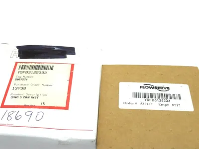 NEW FLOWSERVE Y5FB3125333 3/NO CARBON INSERT NO5