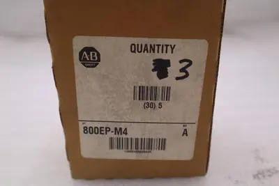 Allen Bradley 800EP-M4 SER A  Mushroom Push Button Red STOCK 3619
