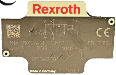 New | in-Stock Rexroth 4WE10LB33/CW110N9K4 Solenoid Valves Michigan US | SB Industrial Supply #1228509