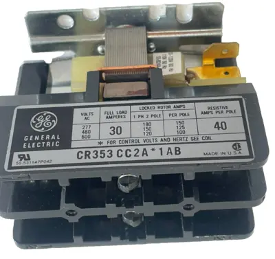 NEW GENERAL ELECTRIC CR353CC2AA1AB CONTACTOR 30AMP 2 POLE