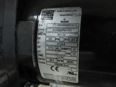 MK North America GUF-P 2000 Belt Conveyor 400x 1100mm 115V Variable Speed 41-46H
