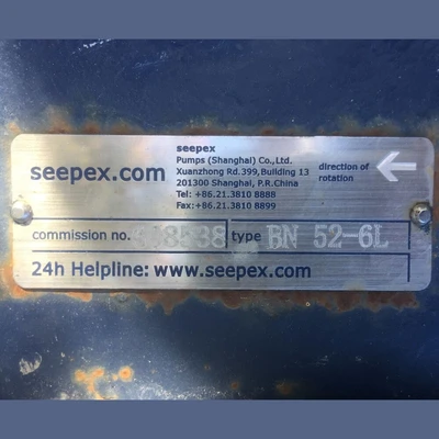 USED SEEPEX BN 52-6L