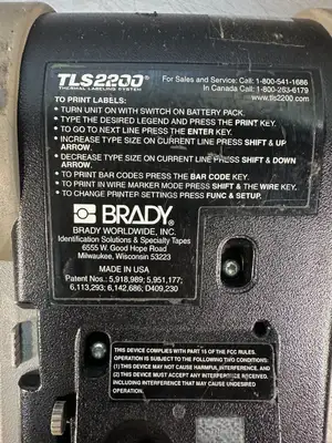 Brady TLS2200 Label Thermal Printer TLS-2200 (7.2.1)