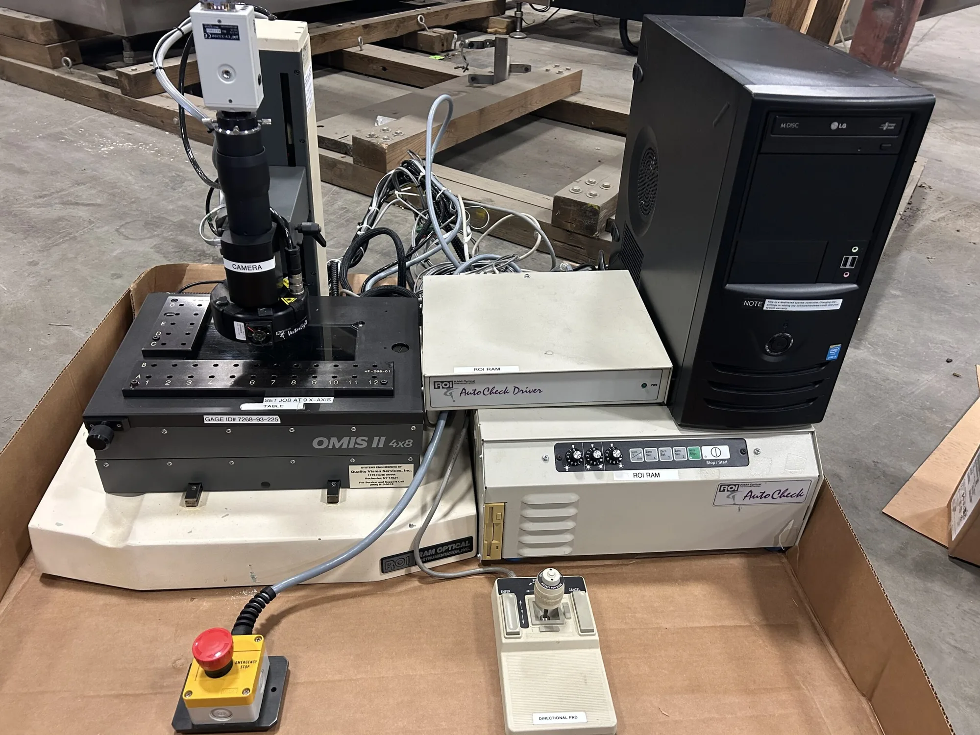 Ram ROI Optical OMIS II Vision AutoCheck Metrology Measurement Inspection System