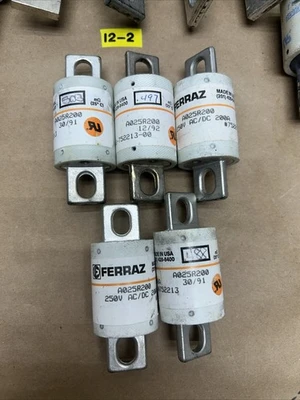 (19) Assorted Ferraz Fuses See Photos For Qty. & P/N's Fast Shipping! + Warranty