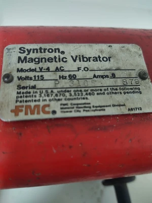 🔥 (2 PCS Lot) Syntron V-4-AC Magnetic Vibrator 115V USED