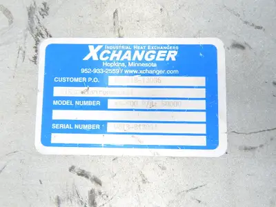 Used XCHANGER _UNKNOWN_ Heat Exchangers Indiana US | Arrow Industrial #1365837