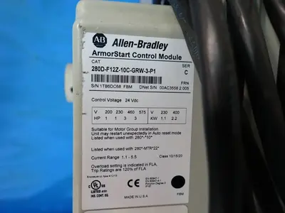 USED ALLENBRADLEY 280DF12Z10CGRW3P1