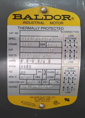 USED BALDOR 37F719Y830H2