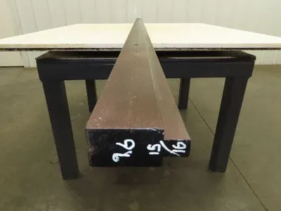 Press Brake Die 97" Long 90° V 3/16" W 1/8" D 1-3/4" H 1/2" Tang