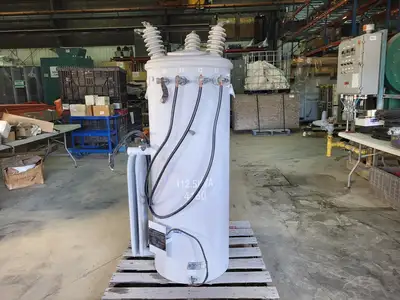 112.5 kVA Three Phase Distribution Transformer Pri 4160V, Sec 600Y/347V