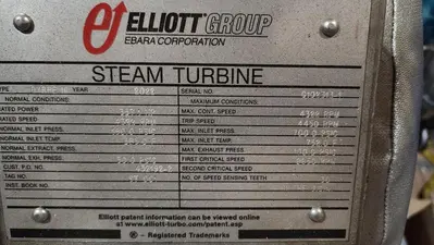 USED 2022 ELLIOT GROUP STEAM TURBINE