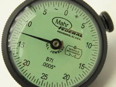 Mahr Federal 2011133 B7I MarCator Dial Drop Indicator 0-25-0  .125"Span .0005"