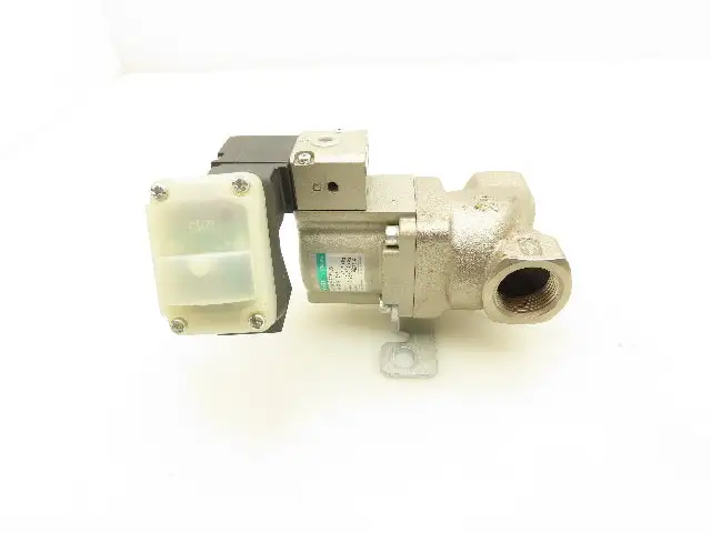 CKD CVSE2-20A-05 Coolant Valve W/Solenoid 12-24VDC 3/4" NPT