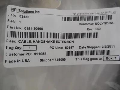 NEW BELDEN 0151-30660 EXTENSION CABLE 015130660