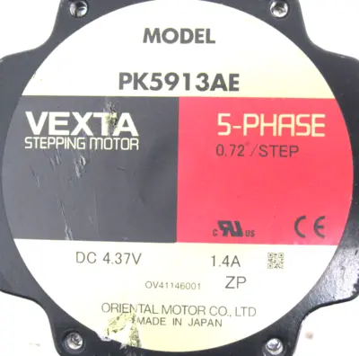 USED ORIENTAL MOTOR PK5913AE STEPPING MOTOR