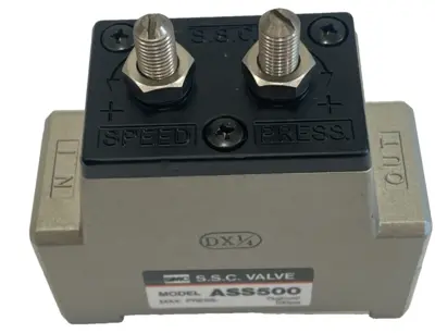 NEW SMC ASS500 SPEED CONTROL S.S.C. VALVE 100PSI ASS500-04