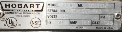 USED HOBART HI TEMP