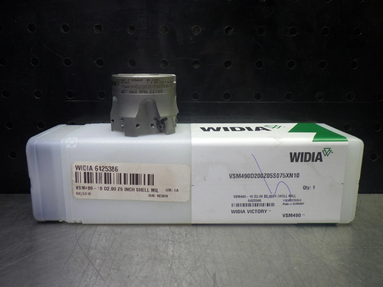Widia 2" Coolant Thru Indexable Facemill 3/4" Shank VSM490D200Z05S075XN10 (LOC877)