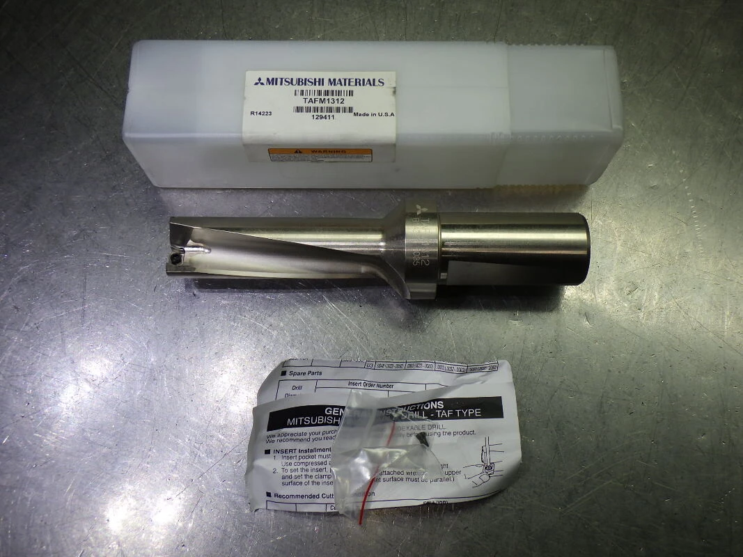 Mitsubishi 1.312" Coolant Thru Drill 1.5" Shank TAFM1312 (LOC689)