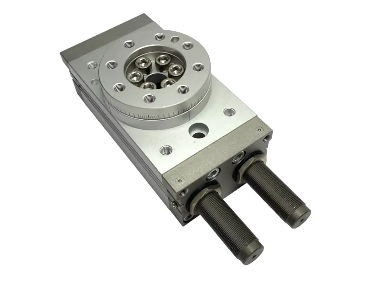 Used SMC PNEUMATIC ROTARY TABLE 190 DEGREE ROTATION SHELFWARE Rotary Actuators Michigan US | Maverick Industrial Sales #1122592