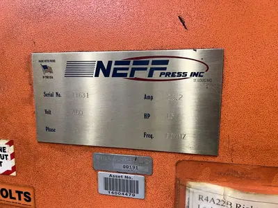 USED 2001 NEFF NEFF DF25 PRESS