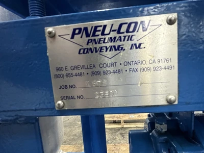 Pneu-Con Vacuum Conveying System, 7.5 HP