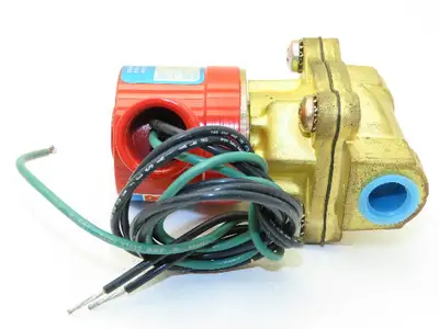 Lancer 4LE2HB3052 2-Way Skinner Solenoid Valve 3/8" NPT N.C. 0-50psi 120v