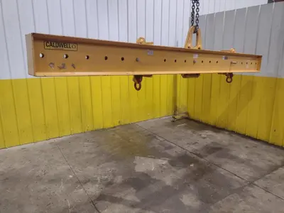 10,000 LBS X 128" X 10" CALDWELL MODEL #17-5-10 SPREADER BAR: YOBRO #24577
