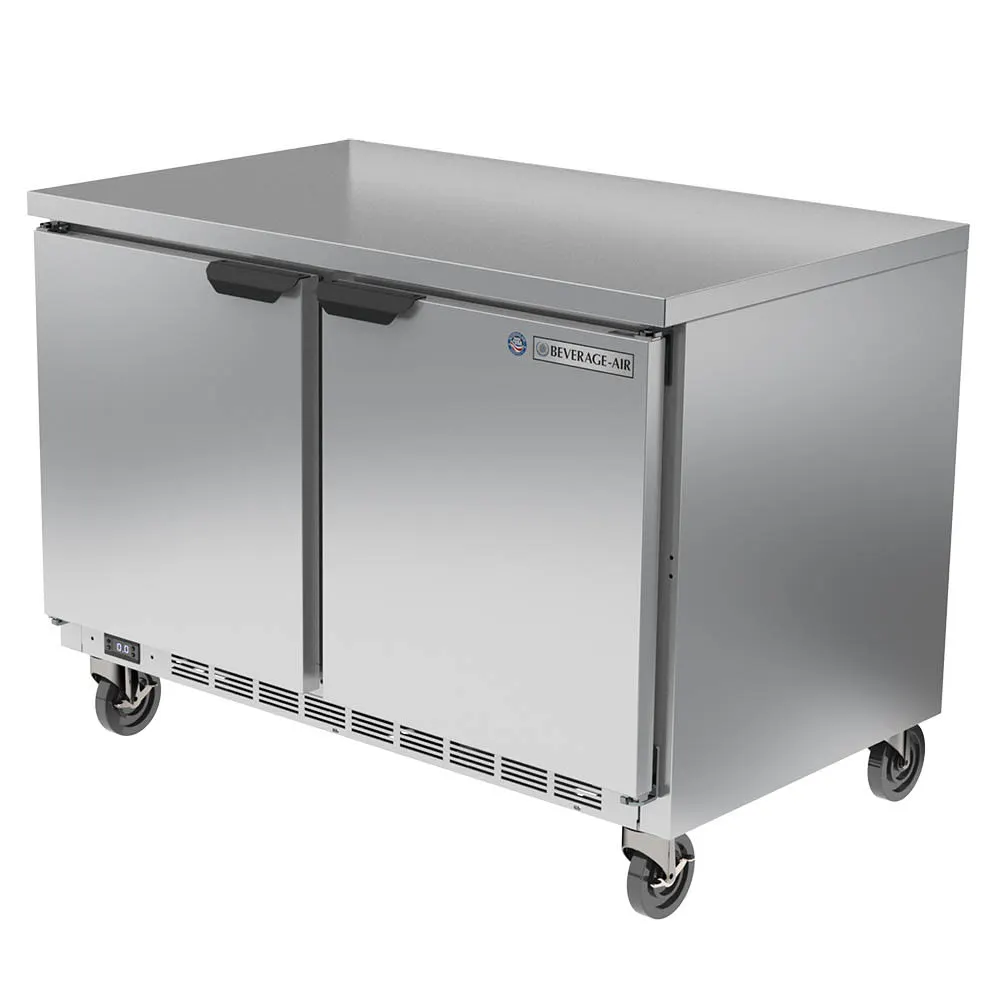 Beverage-Air WTF48AHC-FLT 48" W Worktop Freezer W/ (2) Section & (2) Door, 115v