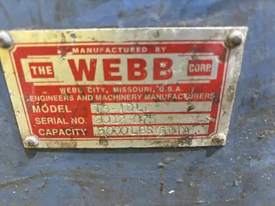6,000 LBS WEBB MODEL #T6-PWR-IDL TANK TURNING ROLLS, POWER ROLL & IDLER: STOCK #21644