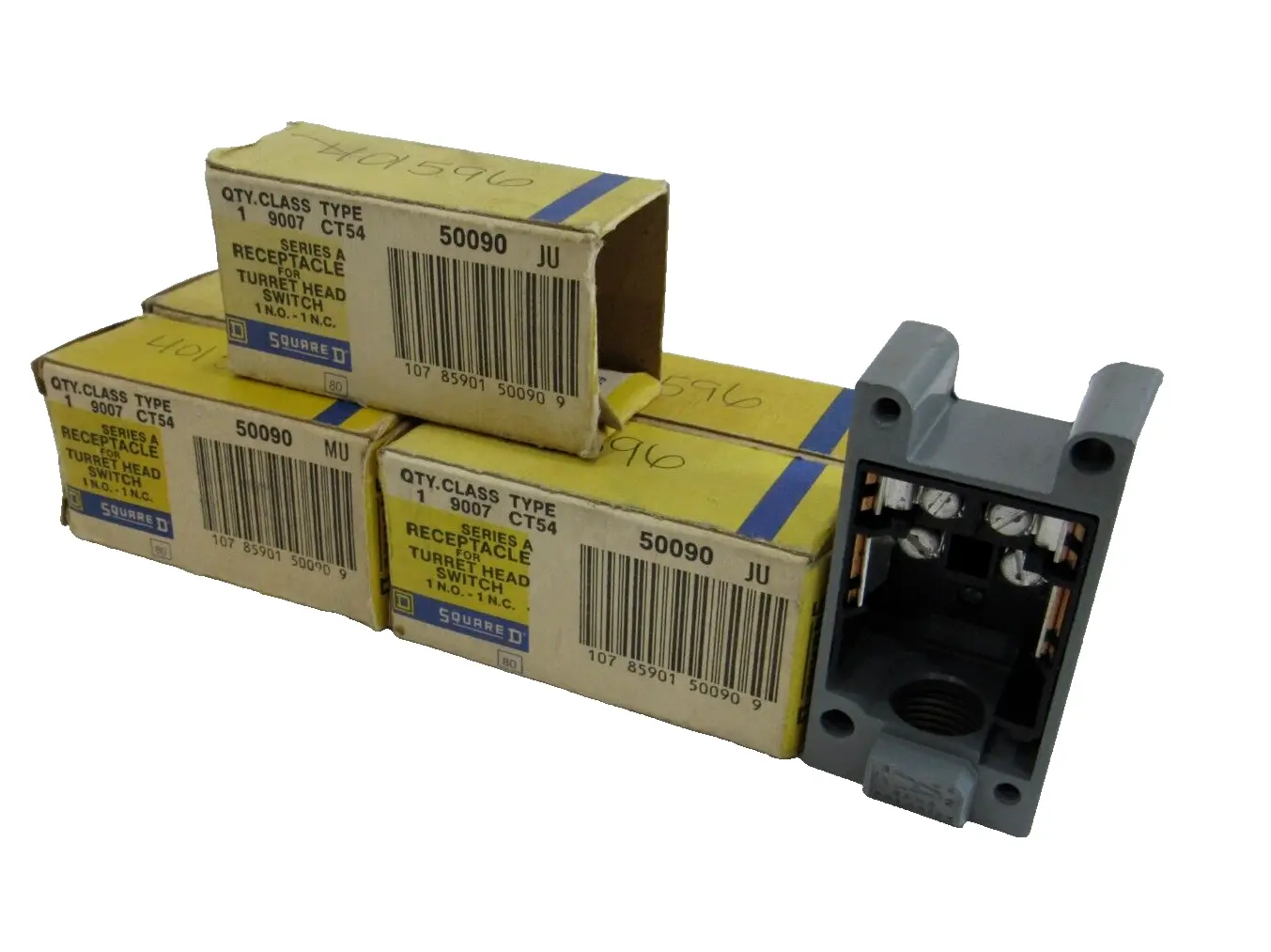 NEW LOT OF 5 SQUARE D 9007-CT54 RECEPTACLE SERIES A 9007CT54