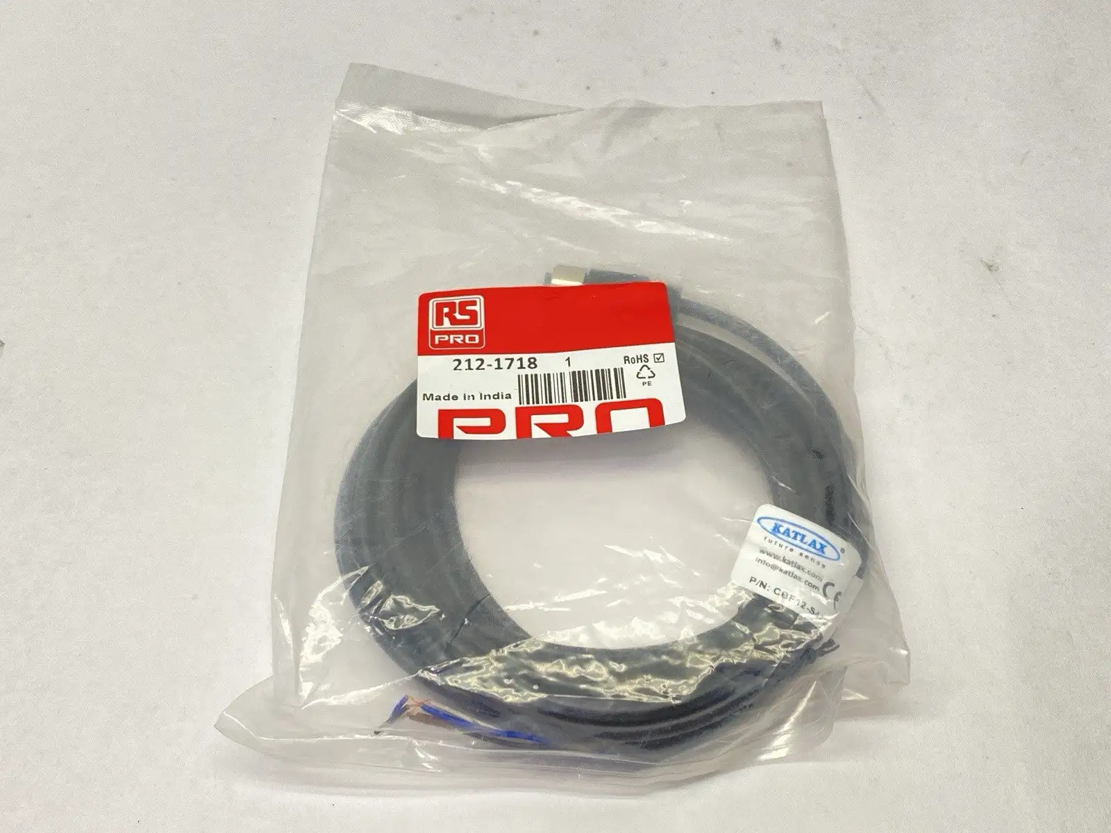 NEW RS PRO SINGLE ENDED CORDSET FEMALE M12 4-PIN 5M