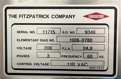 Used FITZPATRICK _UNKNOWN_ FitzMills Connecticut US | DMC Industries #1281895