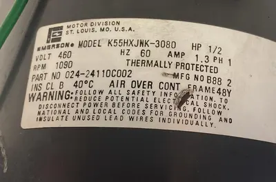 USED EMERSON K55HXDPZ-3080
