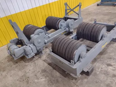 120 TON (240,000 LBS) RANSOME PANDJIRIS POWERED TANK TURNING ROLLS, POWER & IDLER: STOCK #23143