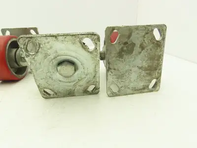 Service Caster 4" Caster Wheel Poly/Cast (2) Swivel Locking (2) Rigid Lot of 4